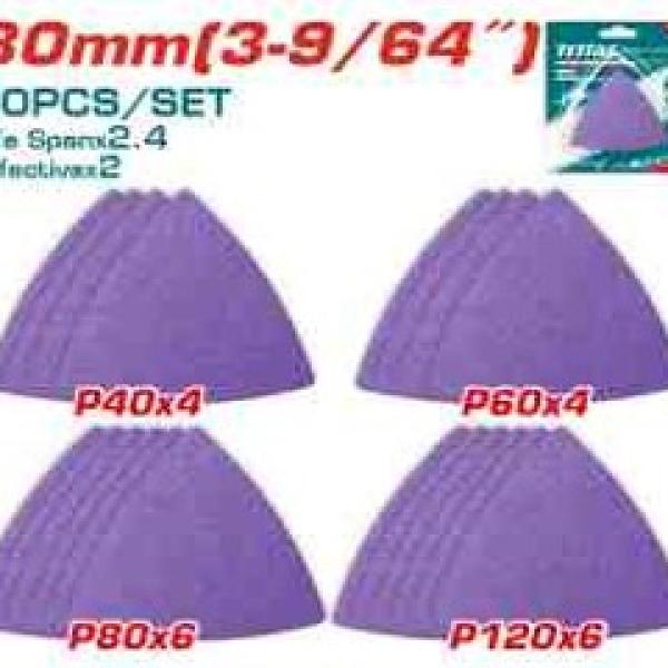 Total TAC78080202 طقم ورق حف مثلث 20 قطعة