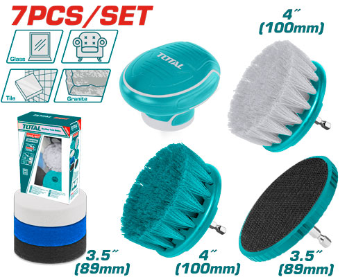 Total TACB0701 طقم فراشي ولبادات درل 7 قطع