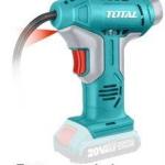 TOTAL TACLI2001 Lithium-Ion auto air compressor 20V 150PSI/10BAR منفاخ هواء شحن 20 فولت مع ساعه واضائه بدون بطارية