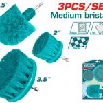 Total TACM3001 طقم فراشي درل 3 قطع خشونة وسط