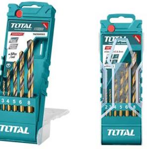 Total TACSD0065 طقم ريش حديد 2-8 ملم