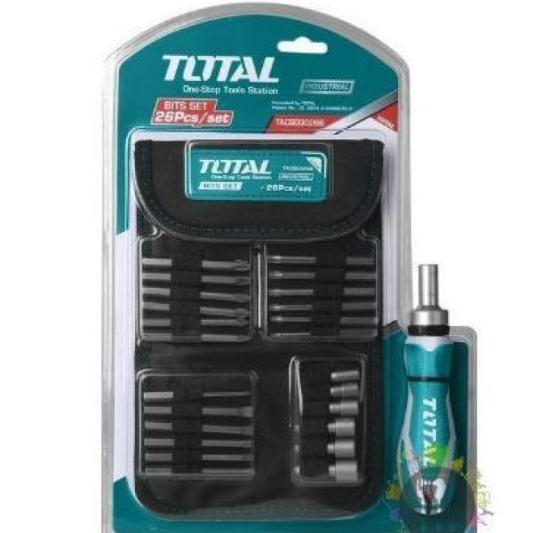 TOTAL TACSD30266 26 PCS Screwdriver Bit Set مفك 26*1