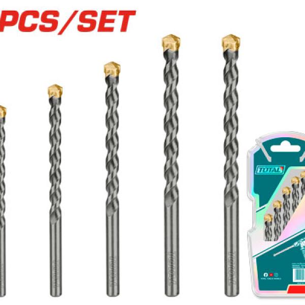 TOTAL TACSD5055 Masonry Drill Bits Set 5PCS 4-10MM طقم ريش حجر