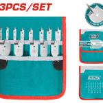 طقم ريش فراشه 13 قطعه 6-38 ملم TOTAL TACSD70131