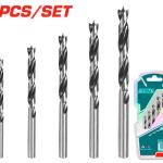 TOTAL TACSD7055 5PCS wood drill bits set طقم ريش خشب 5 قطع