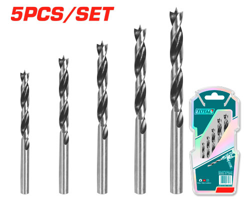 TOTAL TACSD7055 5PCS wood drill bits set طقم ريش خشب 5 قطع