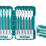 Total 12PCS flat wood drill bits set 12PCS flat wood drill bits طقم ريش فراشة