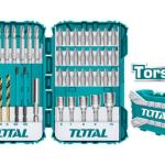 TOTAL TACSDL24501 45PCS Torsion Screwdriver bit set طقم راسيات درل