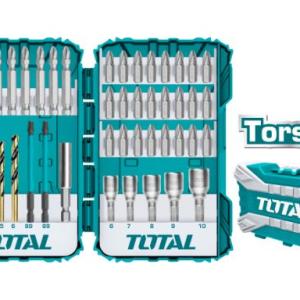 TOTAL TACSDL24501 45PCS Torsion Screwdriver bit set طقم راسيات درل