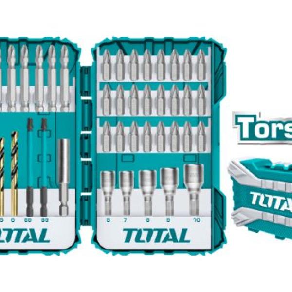 TOTAL TACSDL24501 45PCS Torsion Screwdriver bit set طقم راسيات درل