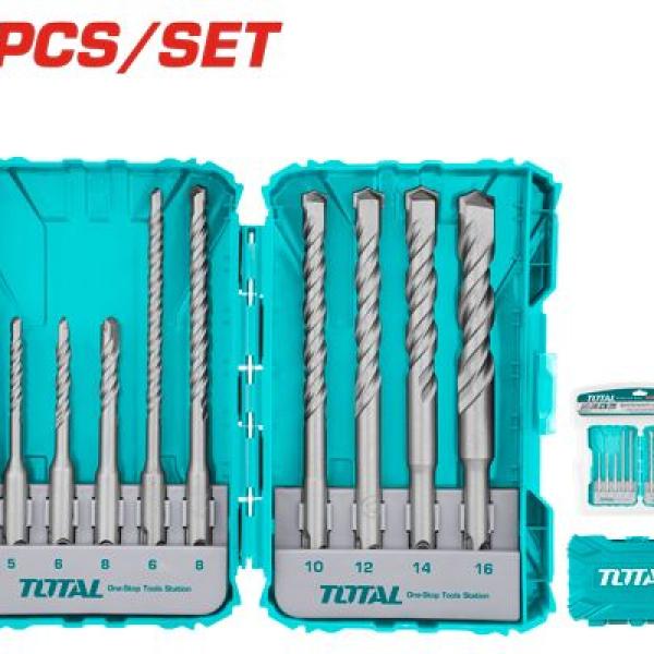 Total TACSDL30901SDS-plus طقم ريش حجر كبس 9 قطع
