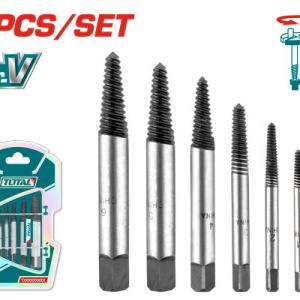 Total TACSE0061 طقم تسنين عكسي لفك البراغي 3-25 ملم 6 قطع