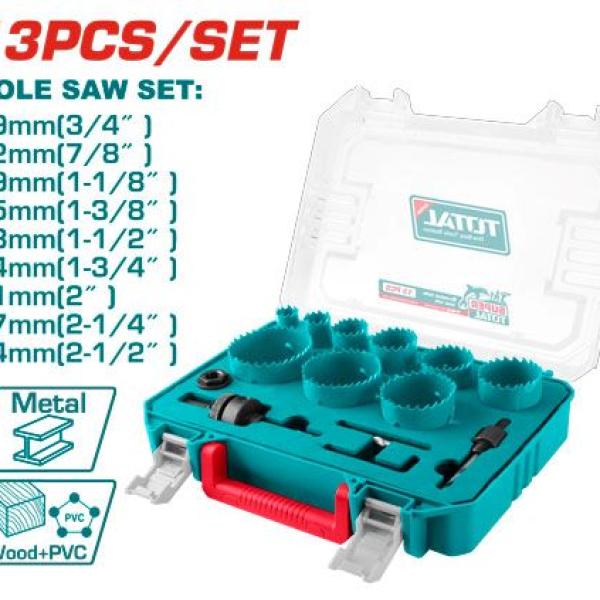 Total TACSH0132 طقم هولسو حديد 13 قطعة