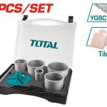 Total TACSH2071 7pcs Carbide Gritted Hole Saw Set طقم هولسو حجر الماظة