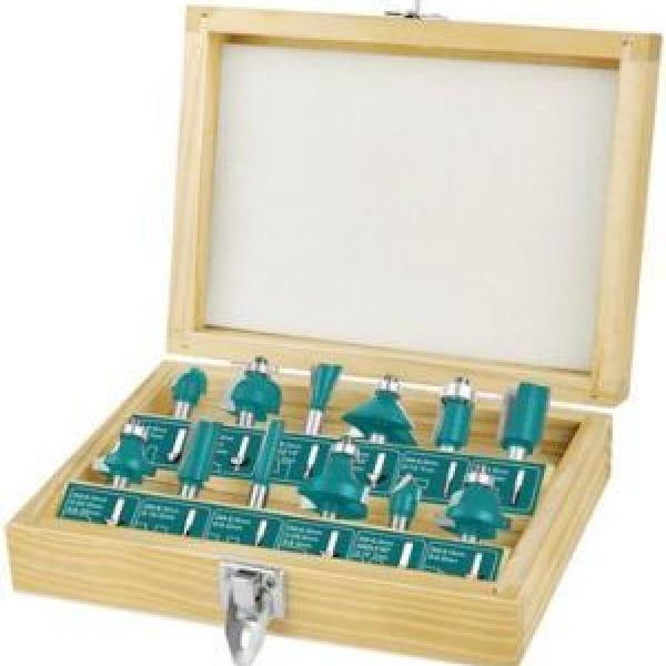 TOTAL TACSR1121 12pcs Router bits set(8mm) طقم ضربات فورمايكا