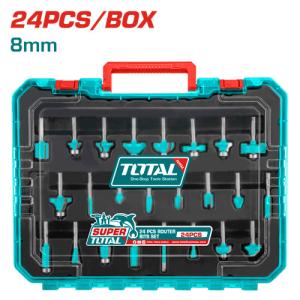 Total TACSR12408 طقم ضربات فورمايكا 24 قطعة 8 ملم