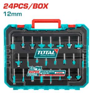Total TACSR12412 طقم ضربات فورمايكا 24 قطعة 12 ملم