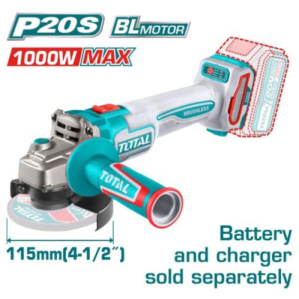 Total TAGLI27153 صاروخ شحن 20 فولت 4.5 انش بدون بطاريات