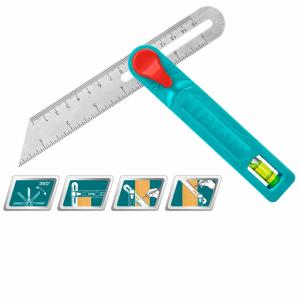 Total TAHS181511 Angle square 7" زاوية علام متحركة مع ميزان ماء
