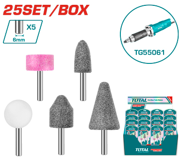 Total TAKB0502 طقم حف حجر درل 5 قطع