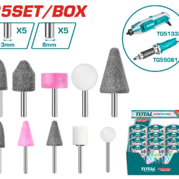 Total TAKB1001 طقم حف حجر درل 10 قطع