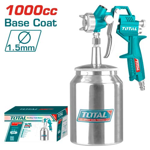 TOTAL TAT11001 Spray gun 1000ccفرد دهان أساس فاله 1.5ملم طاسه سفليه