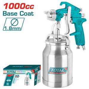 Total TAT11002 Air spray gun 1000cc فرد رش دهان أساس فاله 1.8 ملم طاسه سفليه