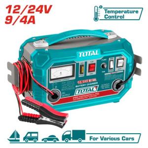 TOTAL TBC1601 Battery Charger شاحن بطارية 12/24 فولت 9/4 امبير
