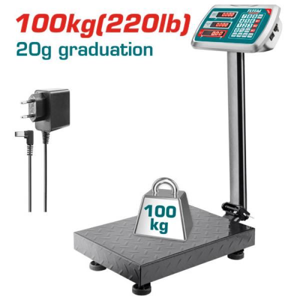 TOTAL TESA31001 Electronic Scale 100kg ميزان 100 كيلو