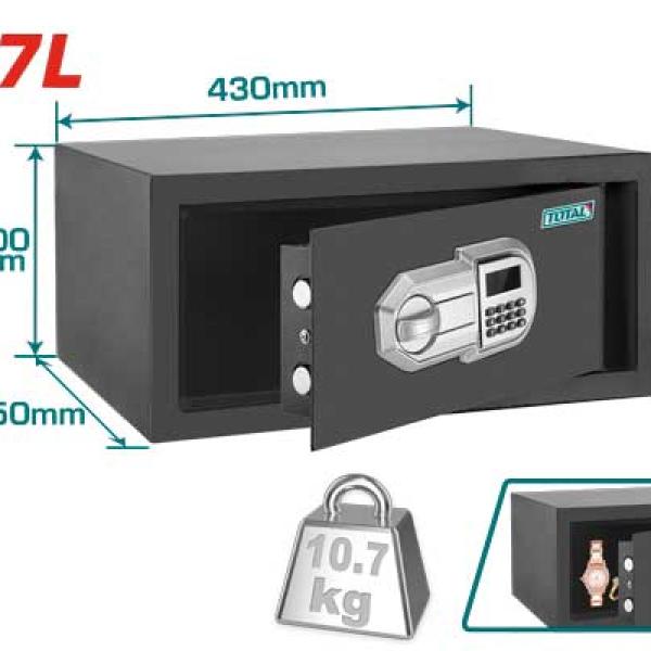 Total TESF3501 Electronic safe خزنة 10.7 كيلو 20*43*35 سم