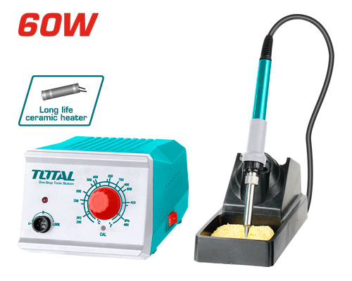 Total TET160911 كاوي لحام 60 واط ستيشن