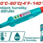 Total TETHT23 جهاز قياس الحرارة والرطوبة 