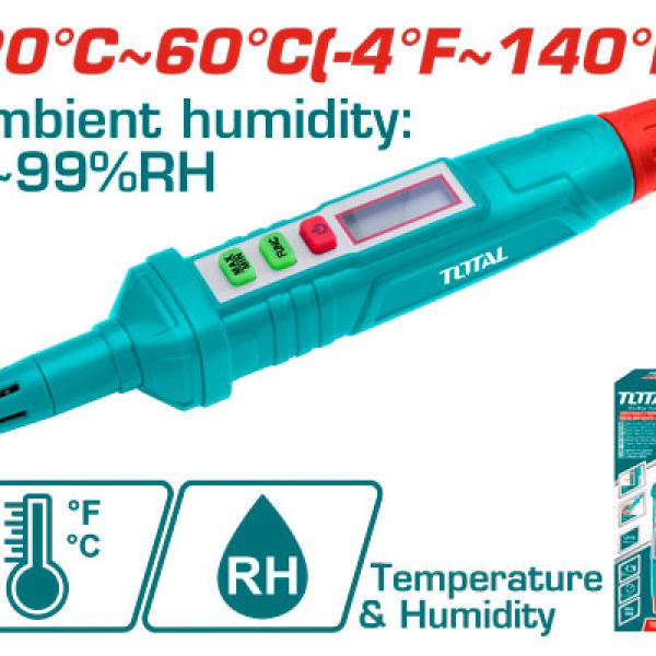 Total TETHT23 جهاز قياس الحرارة والرطوبة 
