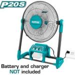 TOTAL TFALI2001 مروحه شحن 20 فولت بدون بطاريه