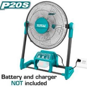 TOTAL TFALI2001 مروحه شحن 20 فولت بدون بطاريه