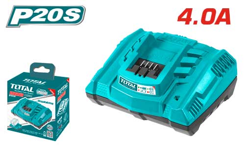 TOTAL TFCLI2003 Fast intelligent charger 20v شاحن 20 فولت سريع