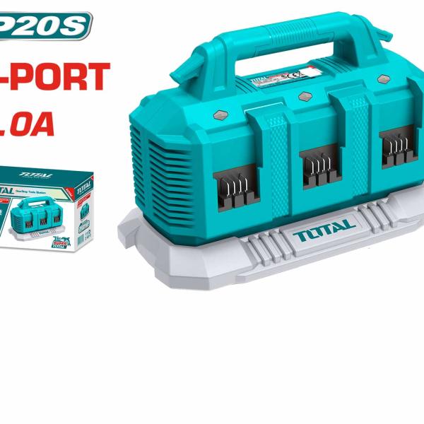 Total TFCLI2064 شاحن بطاريات 6 مداخل 4 أمبير 20 فولت