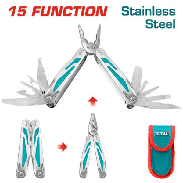 TOTAL TFMFT01151 Foldable multi-function tool زرادية متعددة