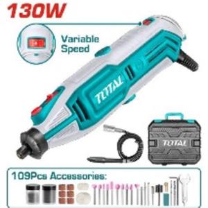 Total TG513326 Mini grinder درمل 130 واط مع اكسسوارات 109 قطعة