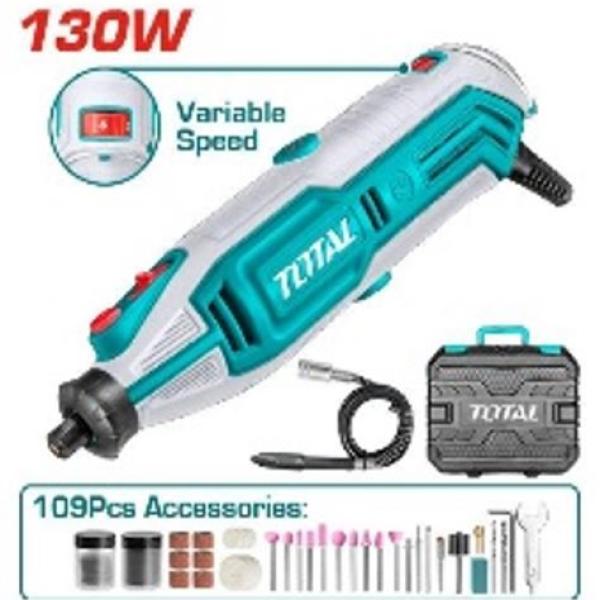 Total TG513326 Mini grinder درمل 130 واط مع اكسسوارات 109 قطعة