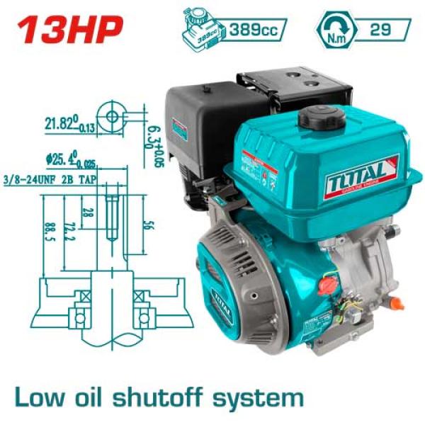 Total TGEN1881 Gasoline engine محرك بنزين 13 حصان