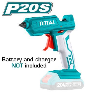 TOTAL TGGLI2001 Lithium-Ion glue gun 20V فرد سيلكون حراري شحن 20 فولت بدون بطارية
