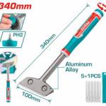 Total TGS3088 مقشطة معدني 34 سم مع طقم شفرات
