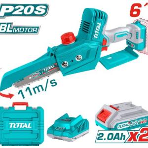 Total TGSLI20686 منشار شجر شحن 6 انش مع 2 بطارية 2 أمبير وشاحن