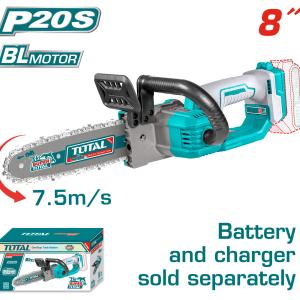 Total TGSLI2085 منشار شجر شحن 20 فولت 8 انش بدون بطاريات