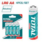 Total THAB2A11 Alkaline كرت بطاريات 4 حبات AA