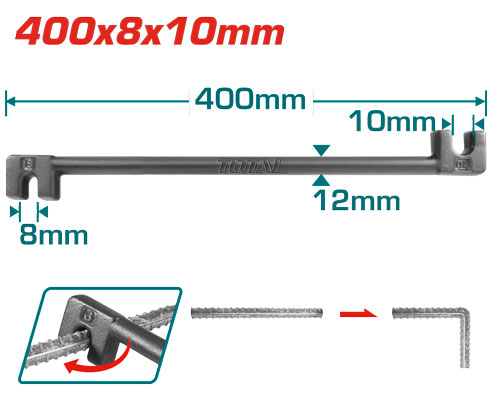 Total THBEB08102 Bending Bar 8mm&10mm مفتاح طعج حديد 8+10 ملم
