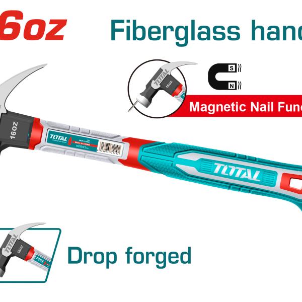 Total THCH61016 شاكوش خلع 450 غم مع مغناطيس