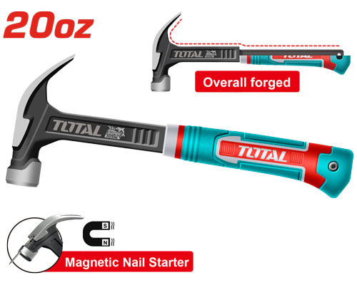 Total THCH61020L شاكوش خلع 560 غم مع مغناطيس للمسامير