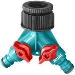 Total THHC1202 Plastic Hose Connector موزع مع محبس كوبلينج